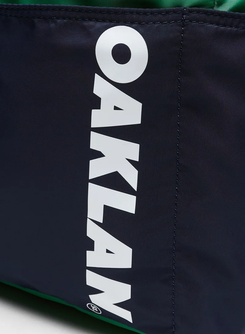 Oaklan by Shoexpress Boys Logo Print Backpack with Adjustable Shoulder Straps