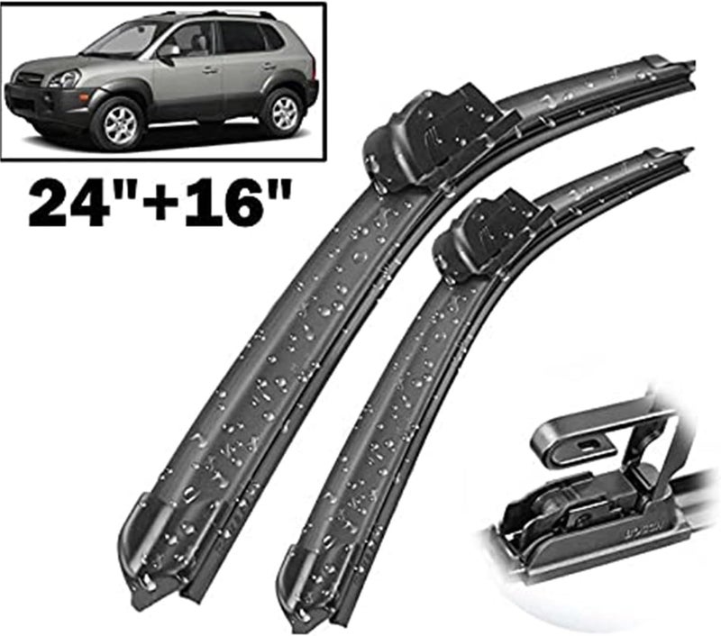 DEMULAX Front Wiper Blades for Hyundai (BLACK 24+16) - Image 3