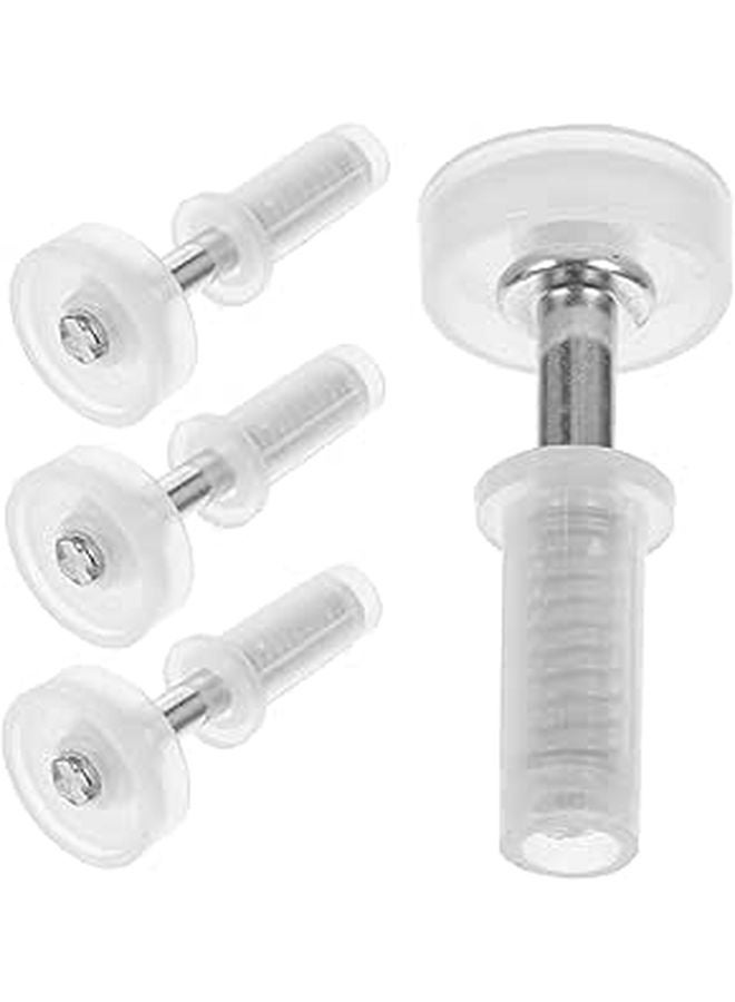 Self Closing Bifold Door Hinges 4 Pcs Stainless Steel Pivot Hardware Easy Install - Image 1