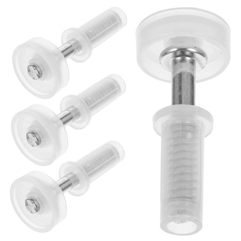 Self Closing Bifold Door Hinges 4 Pcs Stainless Steel Pivot Hardware Easy Install - Image 2