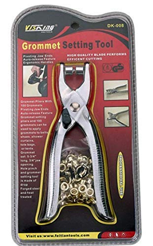 Instakart Instakart Grommet Setting Tool Steel Hole Punch Eyelet Setter Kit for Leather Canvas All Fabrics Men and Women Clothes Shoes Belts Bags Crafts  - Image 2