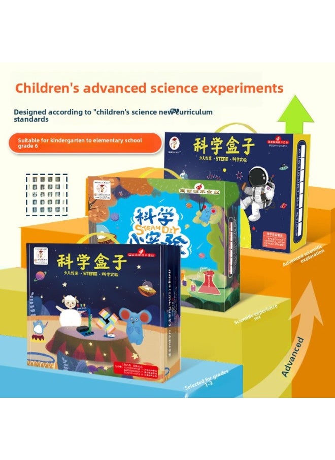 null - Science Small Experiment Suit Primary School Children Educational Toys Stem Physical Equipment Technology Production Invention Handmade-Specifications:Kindergarten Small Class B [16 Experiments] - Image 1