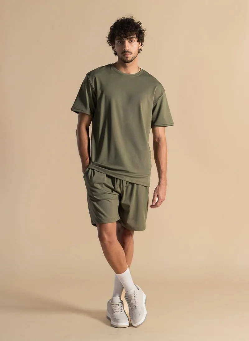 Shapes Green PureSoft Comfort T-Shirt for Men | Best Price UAE