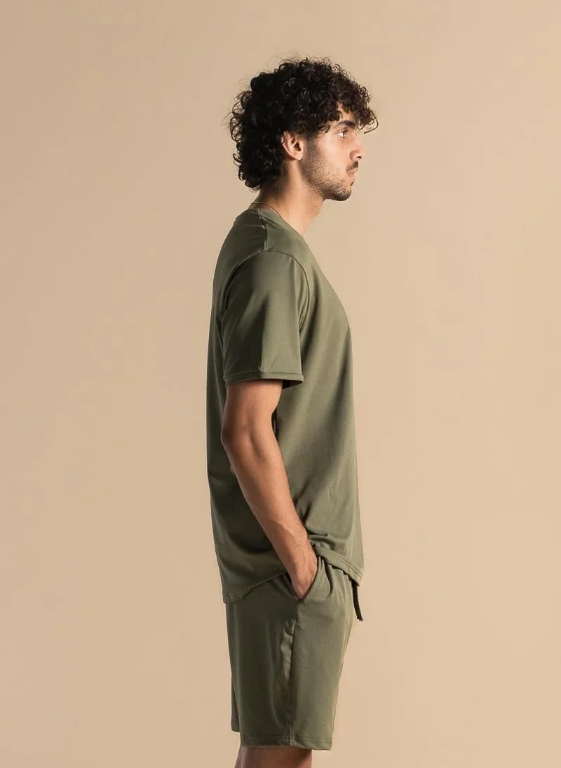 Shapes Green PureSoft Comfort T-Shirt for Men | Best Price UAE