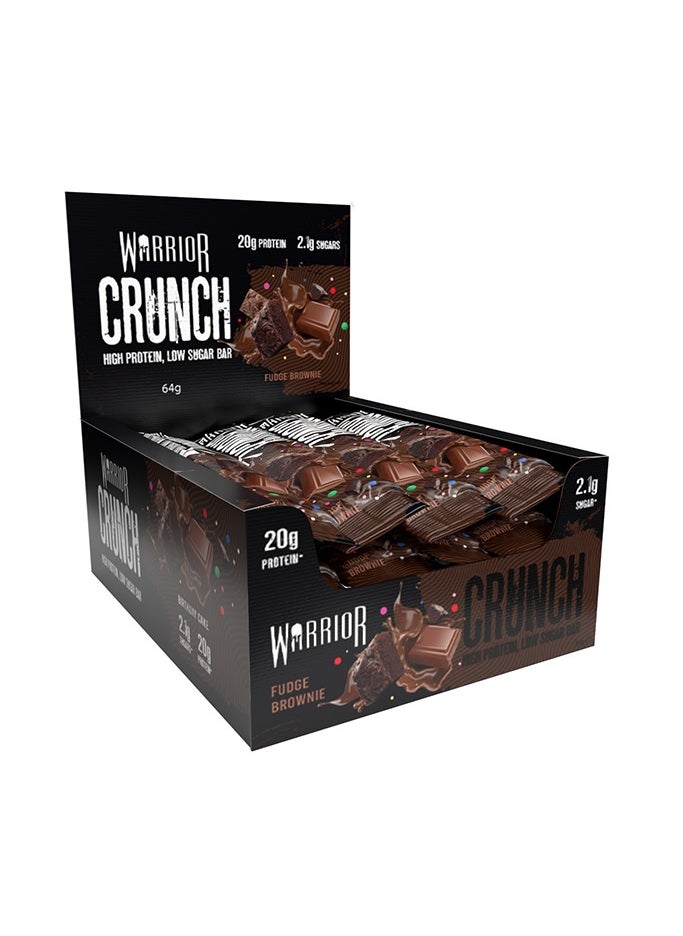 WARRIOR CRUNCH Warrior Crunch Fudge Brownie 12 x 64g Bars 