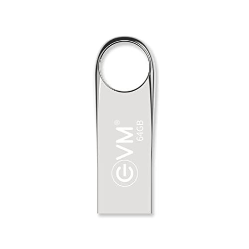 EVM EnVault 64GB USB 2.0 Premium Metal Flash Drive | Superior 25MB/s Read| Sleek Metallic Black Anodized Body | Fast Reliable Storage | Plug & Play All Devices | 10 Years Warranty (EVMPDV/64GB) - Image 1