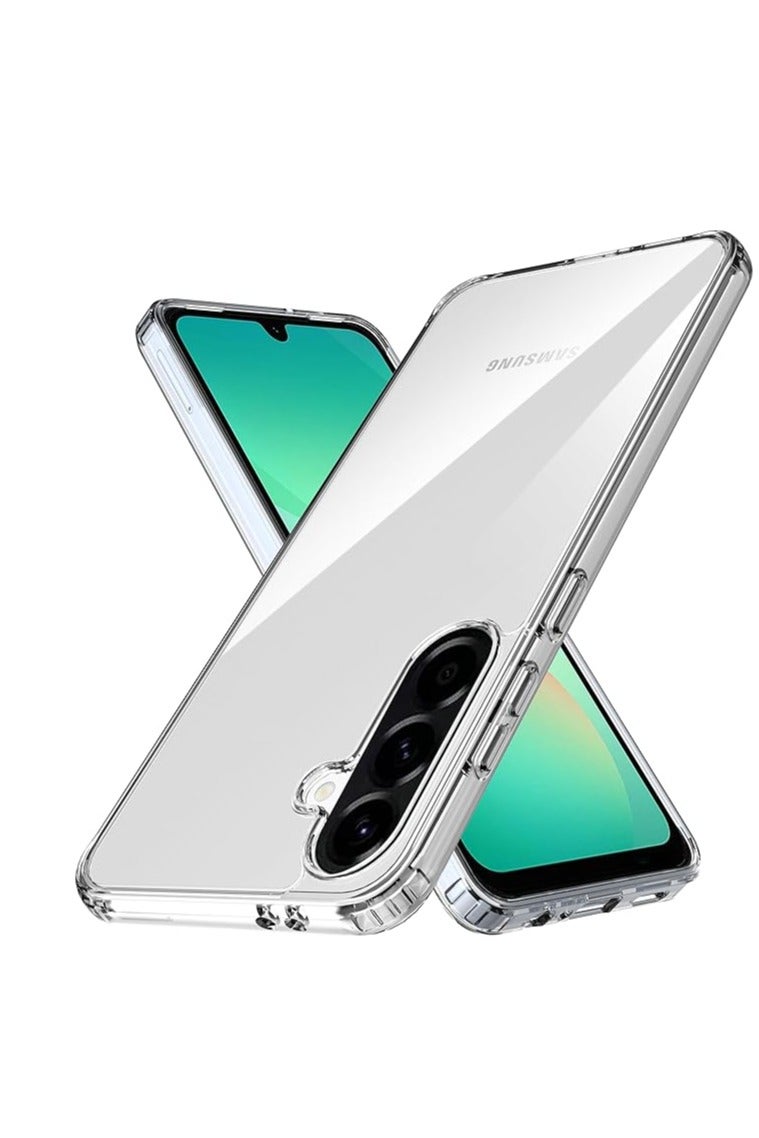 Anti-Yellowing Clear Case for Samsung Galaxy A26 5G, [Military Grade Shockproof] Slim Clear Hard Back Protective Cover