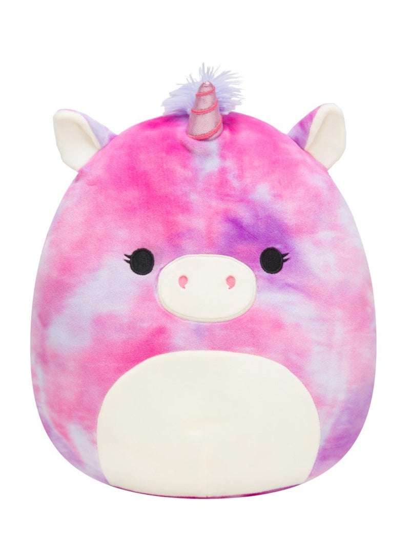Squishmallows Little Plush Lola Purple and Pink Tie-Dye Unicorn Plush Toy â€“ 20 cm Soft Collectible Stuffed Animal - Image 1