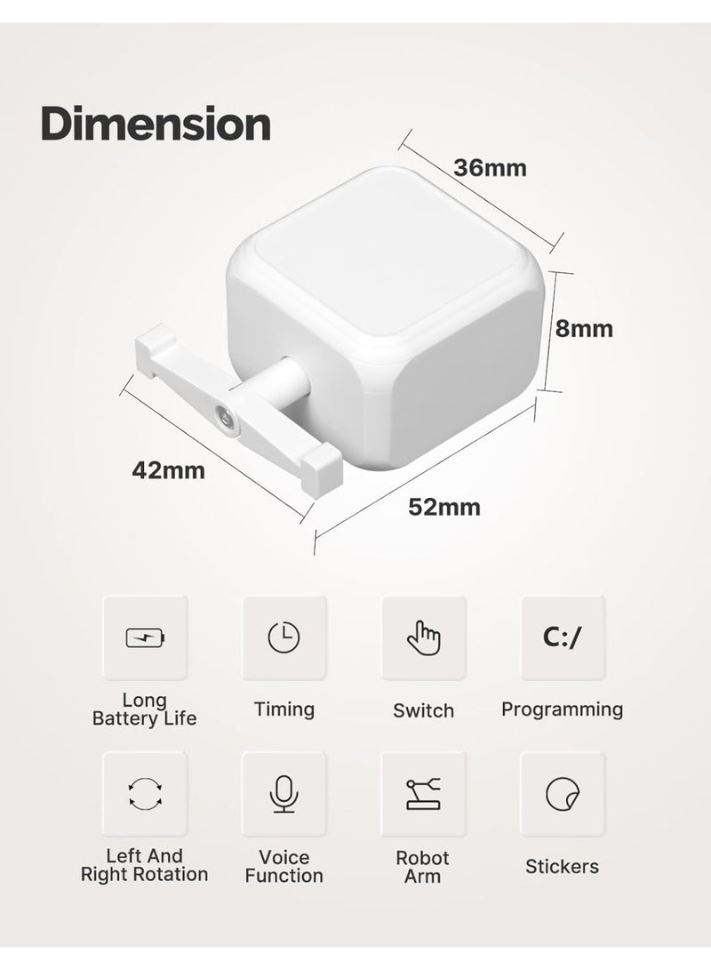 MOES Fingerbot Plus Rocker Switches, Toggle Smart Button Pusher Upgrade, Compatible with Smart Life App, Requires MOES Tuya BLE Hub for Alexa, Google Home and Remote Control - Image 2