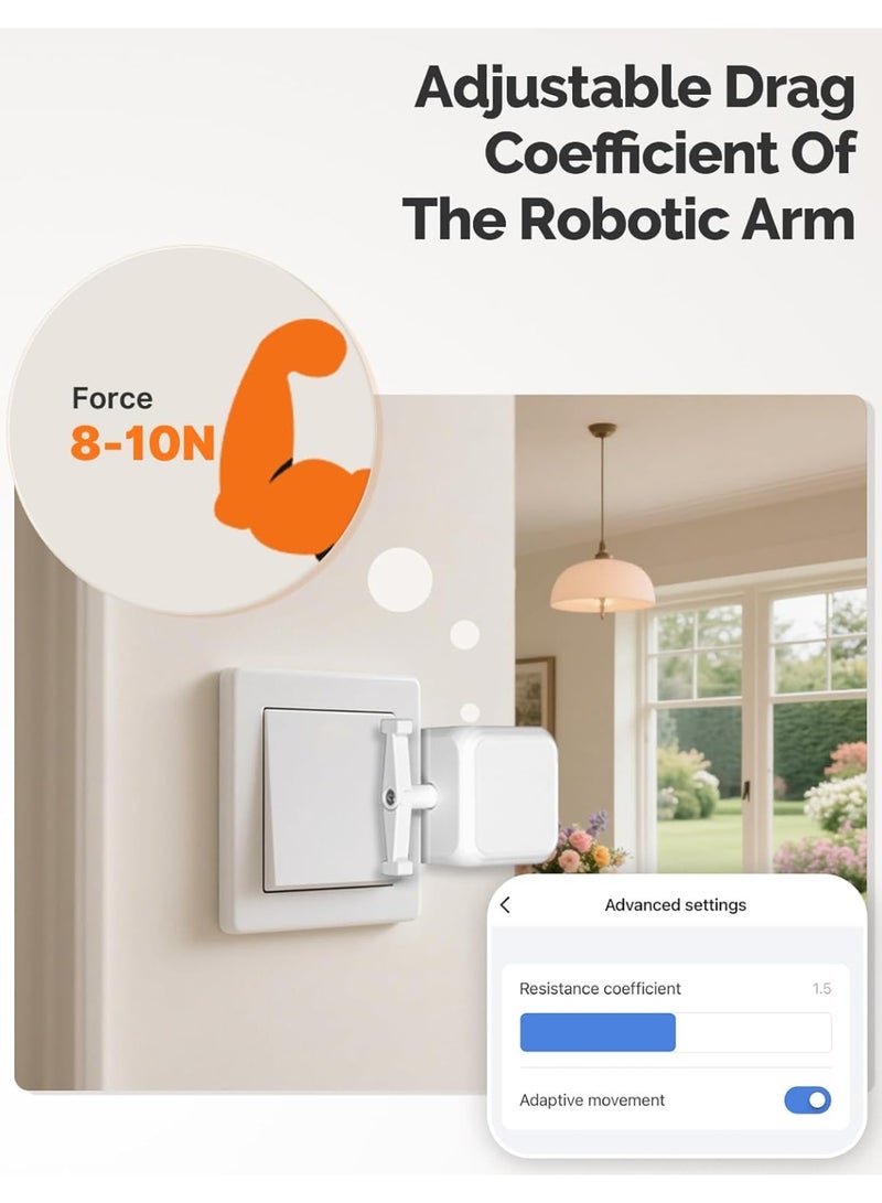 MOES Fingerbot Plus Rocker Switches, Toggle Smart Button Pusher Upgrade, Compatible with Smart Life App, Requires MOES Tuya BLE Hub for Alexa, Google Home and Remote Control - Image 4