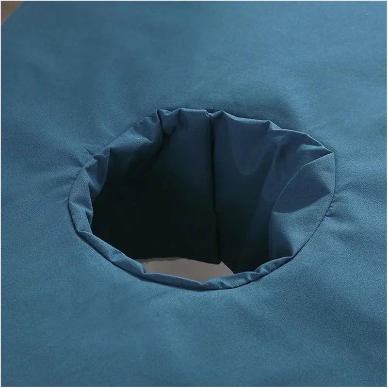 Beauty Bed Cover Bed Sheet Beauty Salon Massage Special Breathable Perforated Flat Bed Sheets for Spa Clubs(Blue,190X118cm no Hole) - Image 3