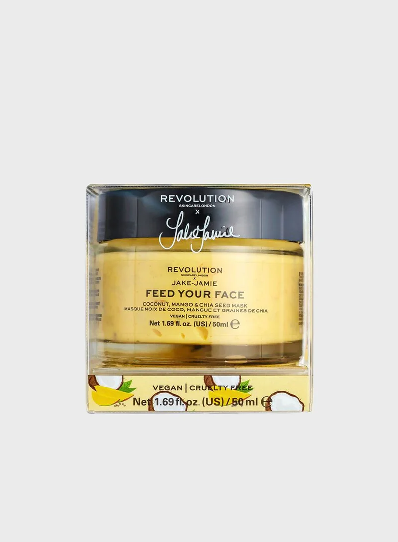 REVOLUTION Skincare X Jake – Jamie Coconut, Mango & Chia Seed Radiant Glow Face Mask