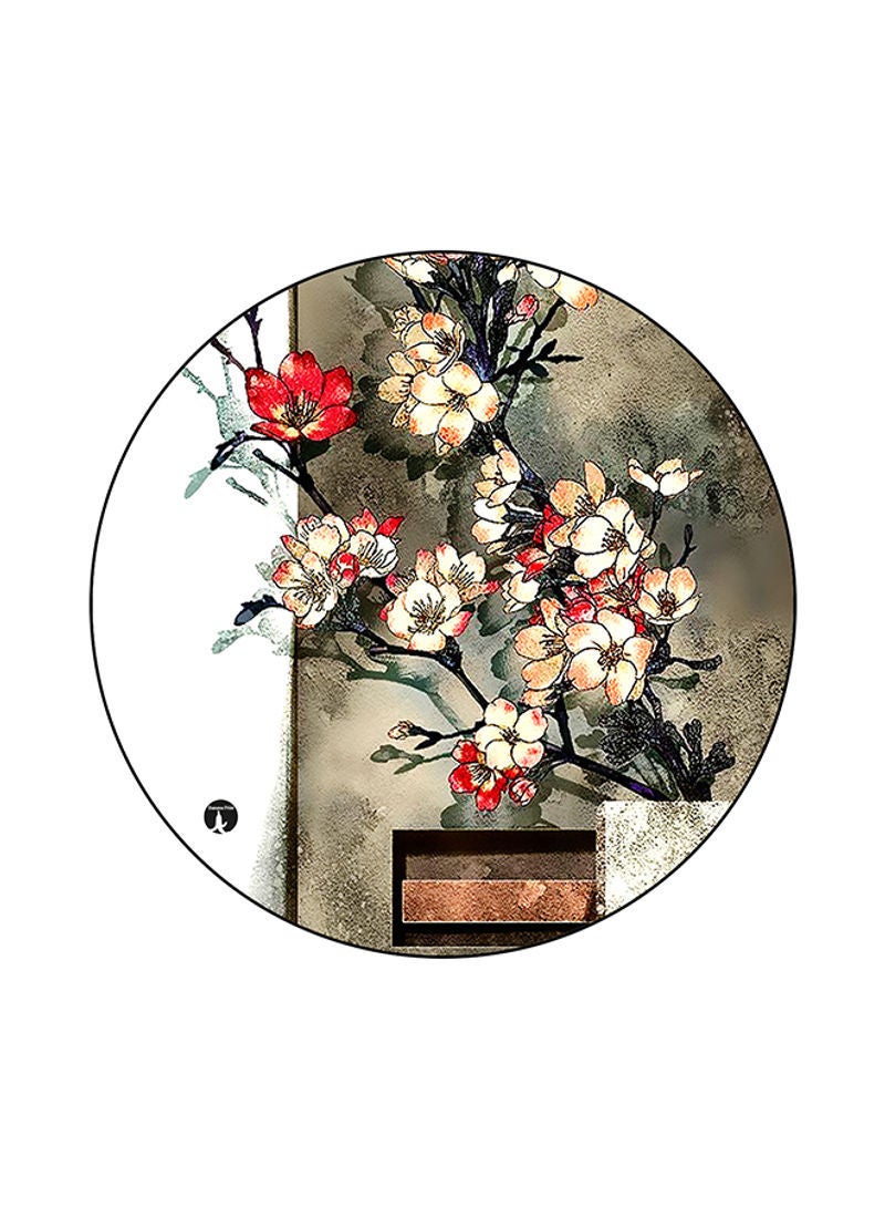 Flowers Printed Mouse Pad Multicolour