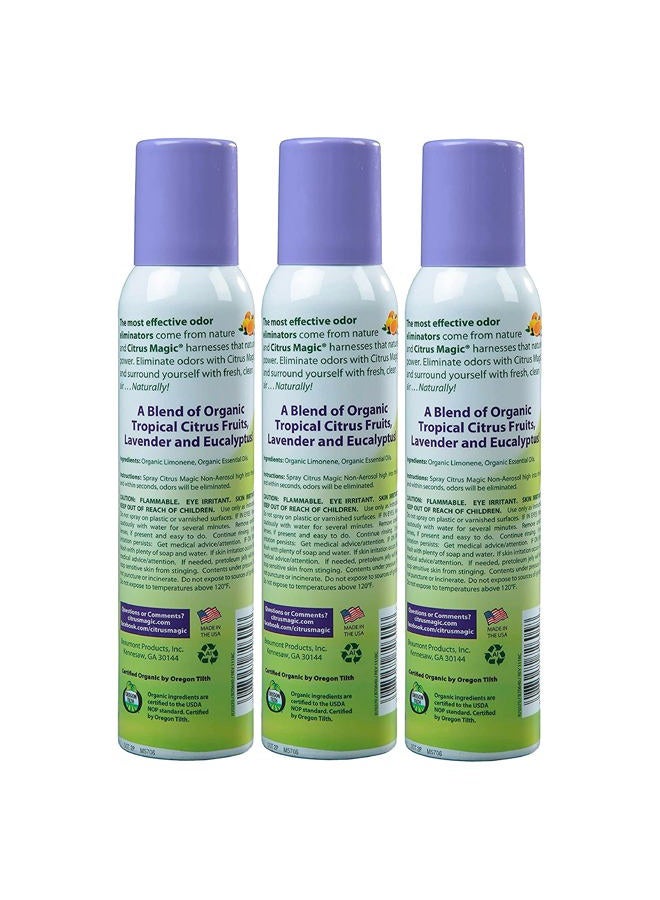 Citrus Magic Organic Natural Odor Eliminating Air Freshener Spray, Lavender Eucalyptus, 3-Ounce, Pack of 3 - Image 2