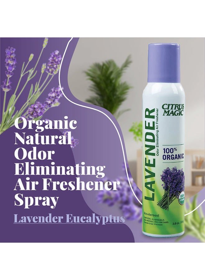 Citrus Magic Organic Natural Odor Eliminating Air Freshener Spray, Lavender Eucalyptus, 3-Ounce, Pack of 3 - Image 3
