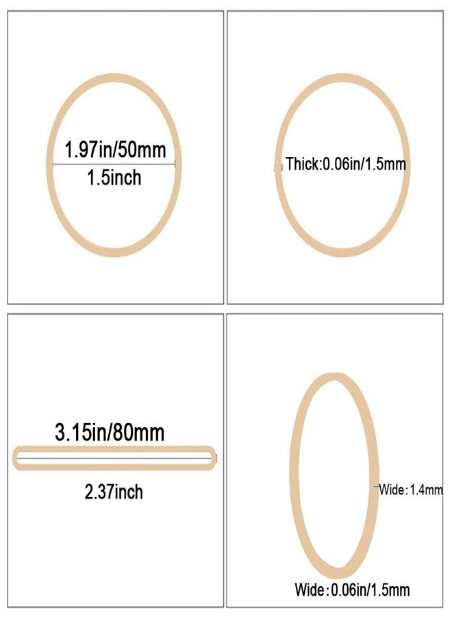 YOUOWO Rubber Bands Size #19 Beige 300pcs Elastic Rubber Bands for Office Supplies - Image 2