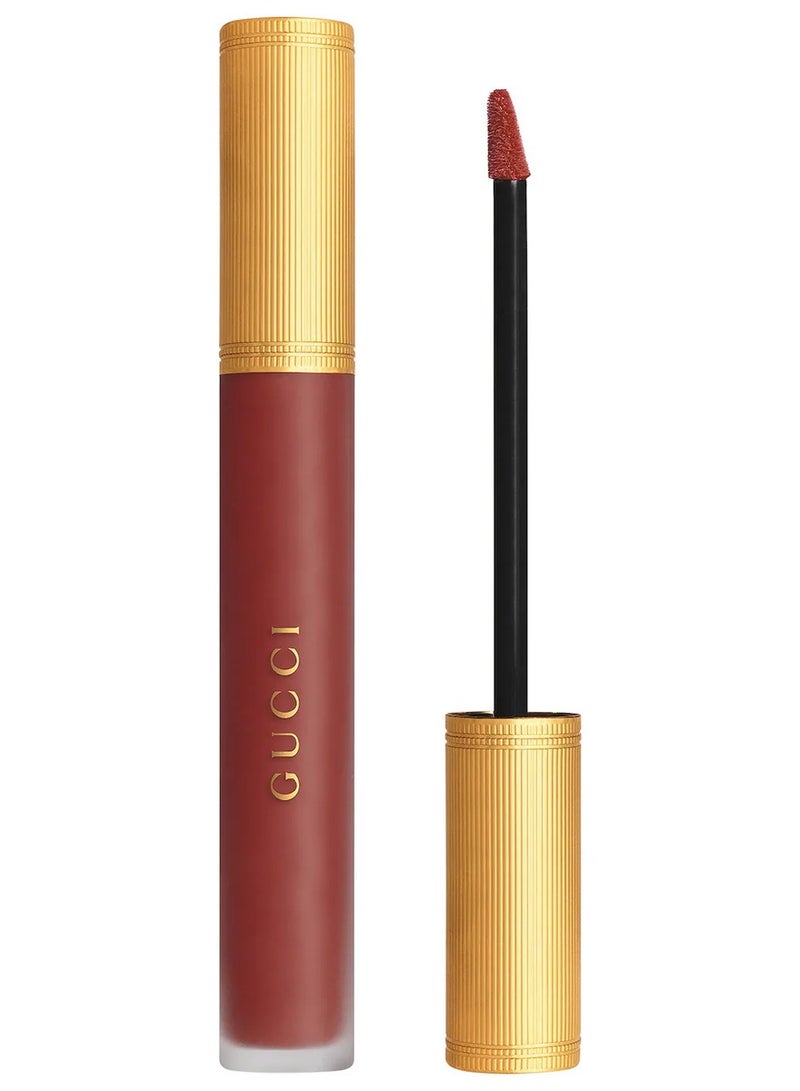 GUCCI أحمر شفاه سائل مات من غوتشي - 521 نيللي تشيري، 6.5 مل - Image 1