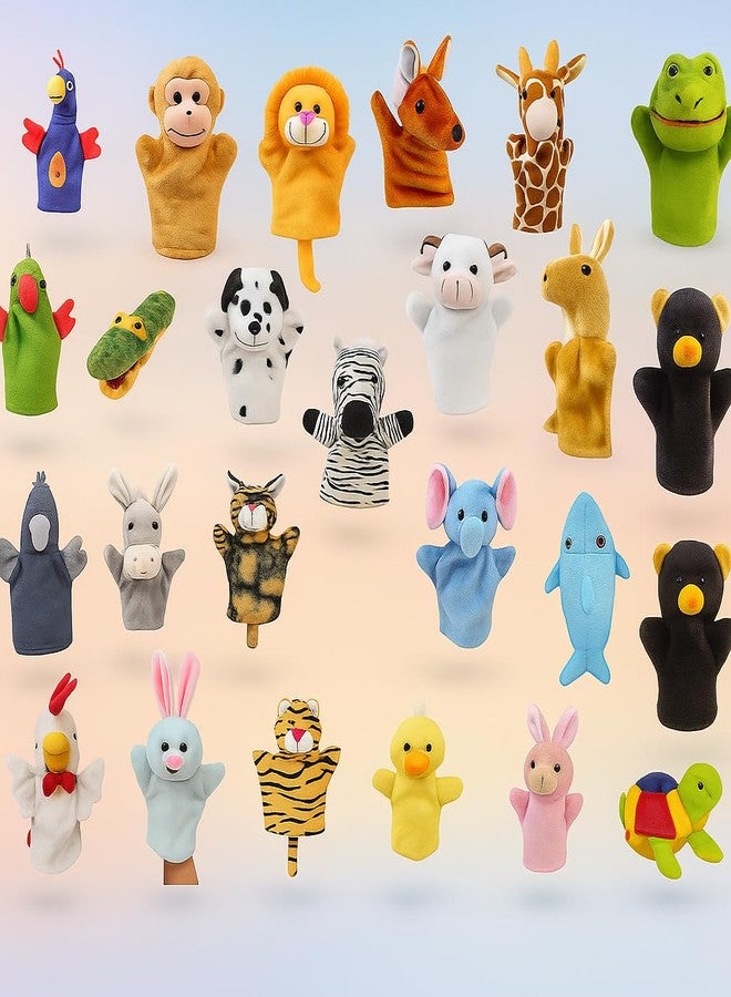 VARUSH 25 Pcs Wild Animals & Birds Hand Puppets Soft Plush Finger Puppets for Kids Educational Storytelling Play Toys Preschool & Classroom Learning Toy Birthday & Return Gift for Kids - Image 4