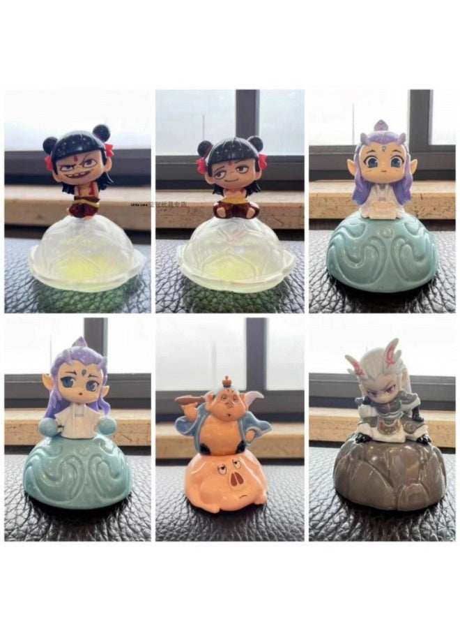 null - Nezha 2 Devil Boy Naohai Series Hand-made Blind Box Animation Ornaments Genuine Authorized Movie Surrounding-Color:Nezha: The Devil Boy Haohai Candy House Series Blind Box-Specification:Nezha Model A (open Box To Confirm Model) - Image 1