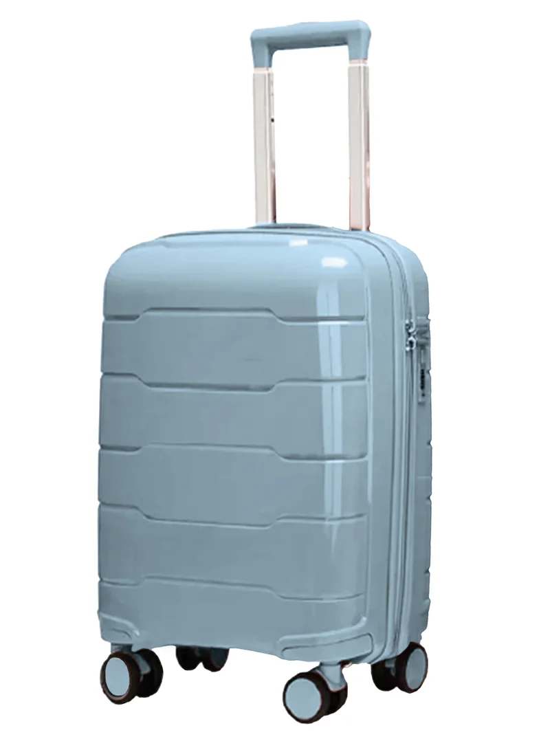 ريفلكشين Reflection PP Luggage Set of 3, Scratchproof, Lightweight &amp; 360° Silent Wheels Suitcase, PP Hard Luggage Trolley, Travel Luggage with Spinner Wheels  (3pc Set, Light Blue)