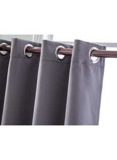 Grey Kitchen Blackout Short Curtain Panels for Bedroom, Thermal Insulated Grommet Top Blackout Draperies 2PCS-29*18（74*46）cm - pzsku/Z4434DDCA159404011156Z/45/_/1740555895/c60f9f71-1917-45fd-aa69-48e614ed0dc9