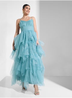 True Decadence Fur Strap Detail Dress  - Image 1
