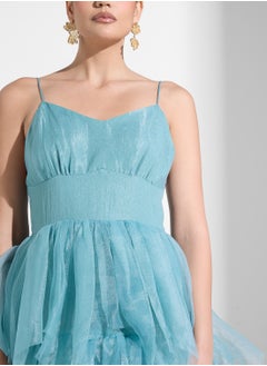 True Decadence Fur Strap Detail Dress  - Image 3