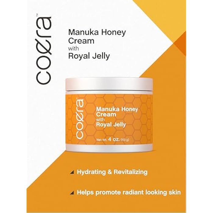 Coera Manuka Honey Cream | with Royal Jelly | 4oz | Hydrating Moisturizer for Face & Skin | Free of Parabens, SLS, & Fragrances | Packaging May Vary - Image 5
