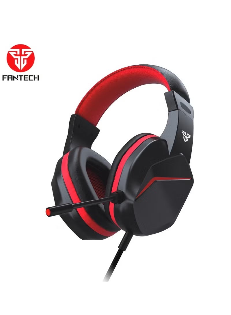 FANTECH Wired Gaming Headset Over-Ear Headphones with Noise Cancelling Microphone for PS4/PS5/Xbox/PC - Image 2