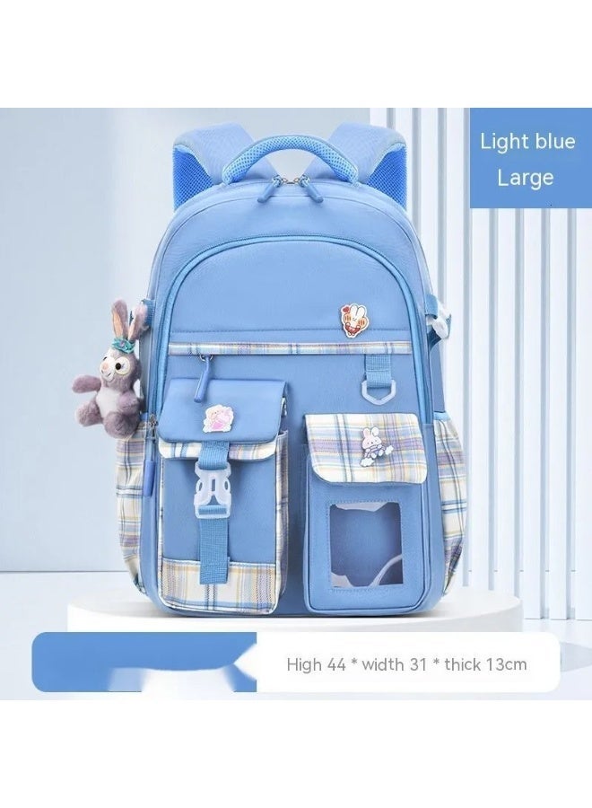 Girls' backpacks, book bag with cute pendant, school bag - Image 4