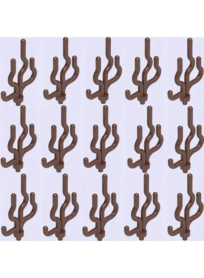 15 Pcs Dark Brown Seaweed Building Blocks DIY Farm Vegetable Scenes Christmas Birthday Gifts - Image 1