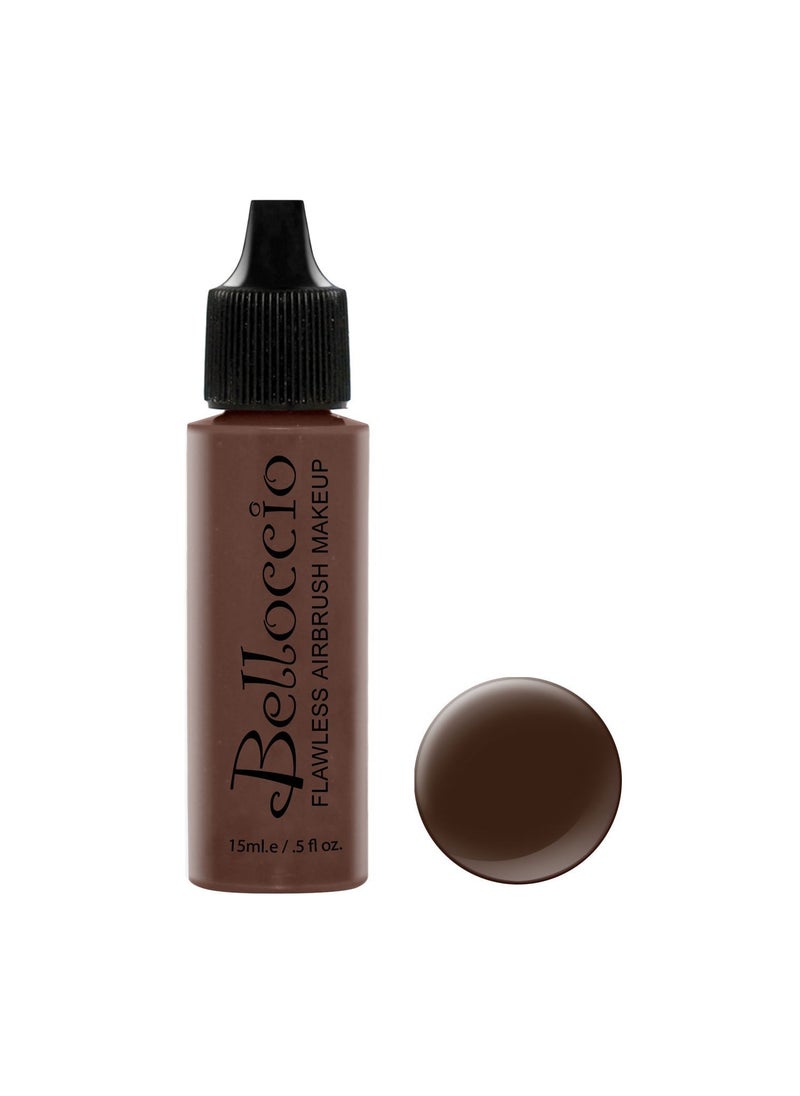 Belloccio Belloccio's Professional Cosmetic Airbrush Makeup Foundation 1/2oz Bottle: Ebony- Dark with Neutral Undertones 