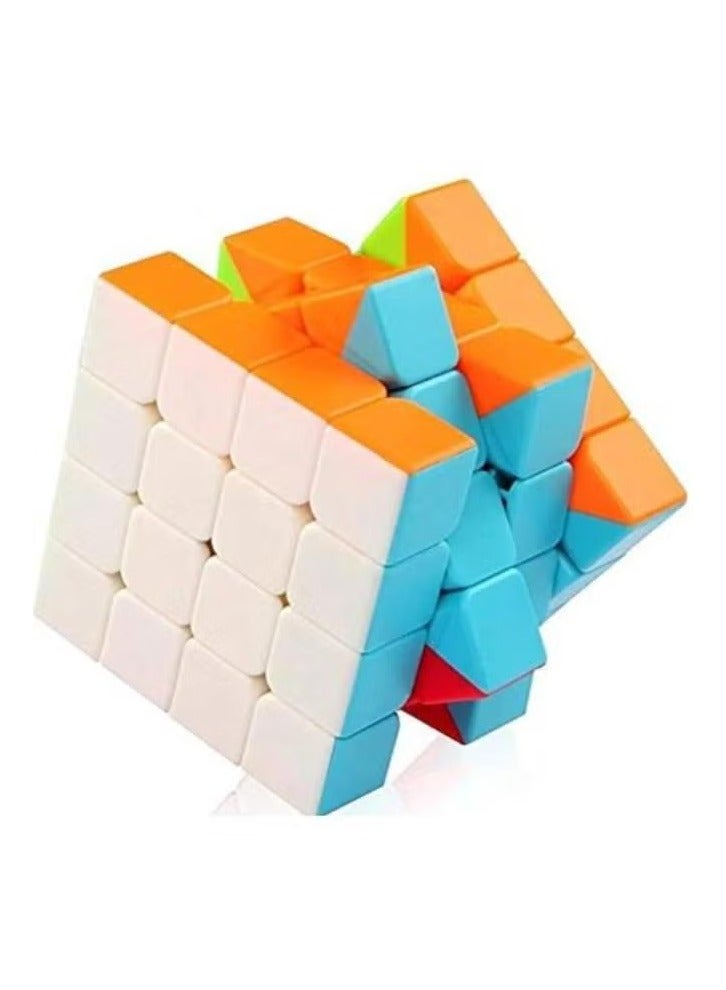 مكعب السرعة ٤×٤ - لغز مكعب سحري بدون ملصقات، دوران سلس وسريع مع قطع الزوايا ومضاد للفرقعة - لعبة ألغاز للأطفال والكبار، قطعة واحدة - Image 2