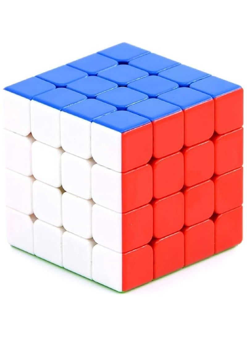 مكعب السرعة ٤×٤ - لغز مكعب سحري بدون ملصقات، دوران سلس وسريع مع قطع الزوايا ومضاد للفرقعة - لعبة ألغاز للأطفال والكبار، قطعة واحدة - Image 3