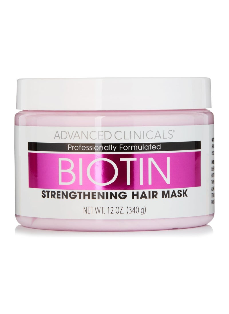 Advanced Clinicals Advanced Clinicals, Biotin, Strengthening Hair Mask, 12 fl oz (340 ml)  - Image 1