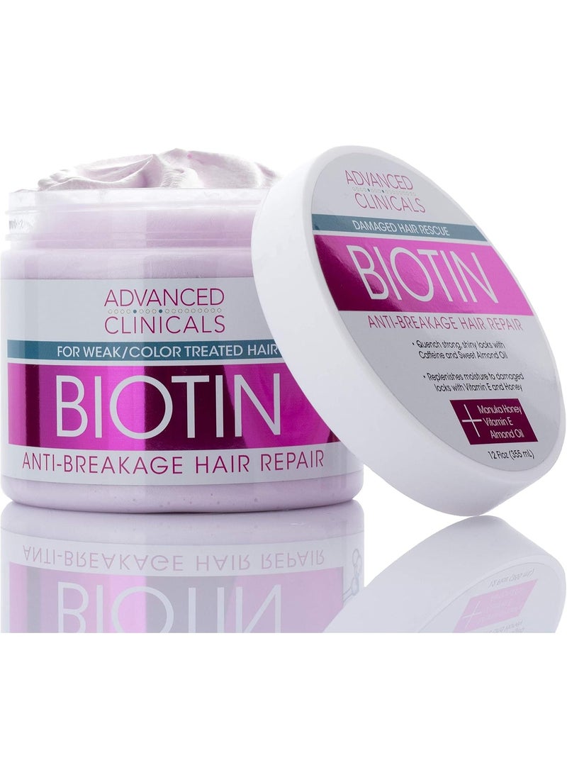 Advanced Clinicals Advanced Clinicals, Biotin, Strengthening Hair Mask, 12 fl oz (340 ml)  - Image 5