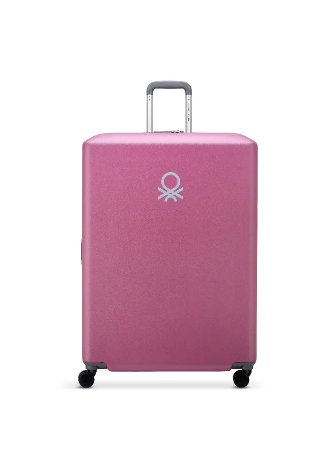 Delsey United Colors of Benetton By Delsey Hardside   4 Double Wheel  Trolley   82cm Rose