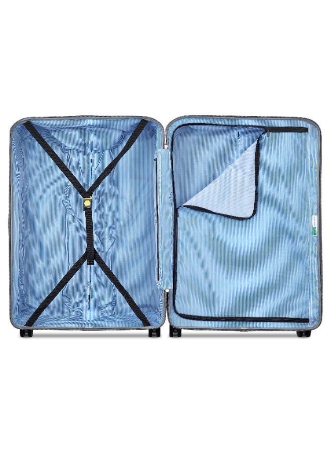 DELSEY United Colors of Benetton Hardside 4-Double Wheel Luggage Trolley Suitcase 82cm Rose - Image 3