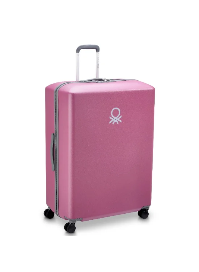 Delsey United Colors of Benetton By Delsey Hardside   4 Double Wheel  Trolley   82cm Rose