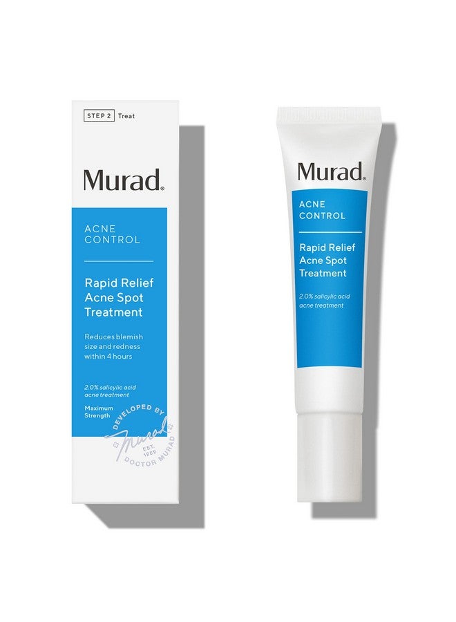 Murad Rapid Relief Acne Spot Treatment - Acne Control Max Strength 2% Salicylic Acid Invisible Gel Spot Solution for Fast Acne Relief - Reduces Blemish Size and Redness Within 4 Hours, 0.5 Oz - Image 1