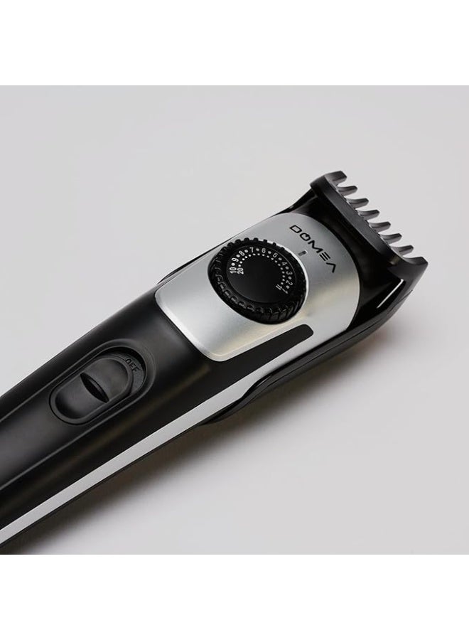 DOMEA Rechargeable Cordless Trimmer for Men (GT131) | Stainless Steel Blades, 20 Length Settings, Precision Hair & Beard Styling - Image 3