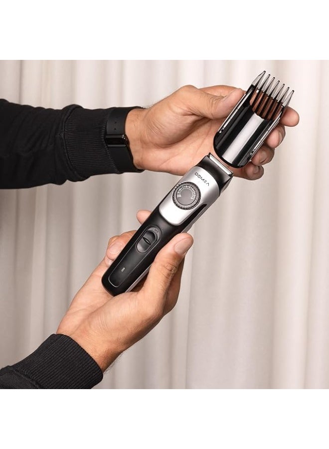 DOMEA Rechargeable Cordless Trimmer for Men (GT131) | Stainless Steel Blades, 20 Length Settings, Precision Hair & Beard Styling - Image 2