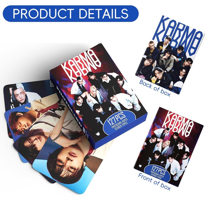 Fancyku ® 127Pcs Stray Kids Star Cards Collectible Photocards, Fashion HD K-Pop Idol Photo Portraits Cards Set, Gift for Fans & Collectors - Image 5