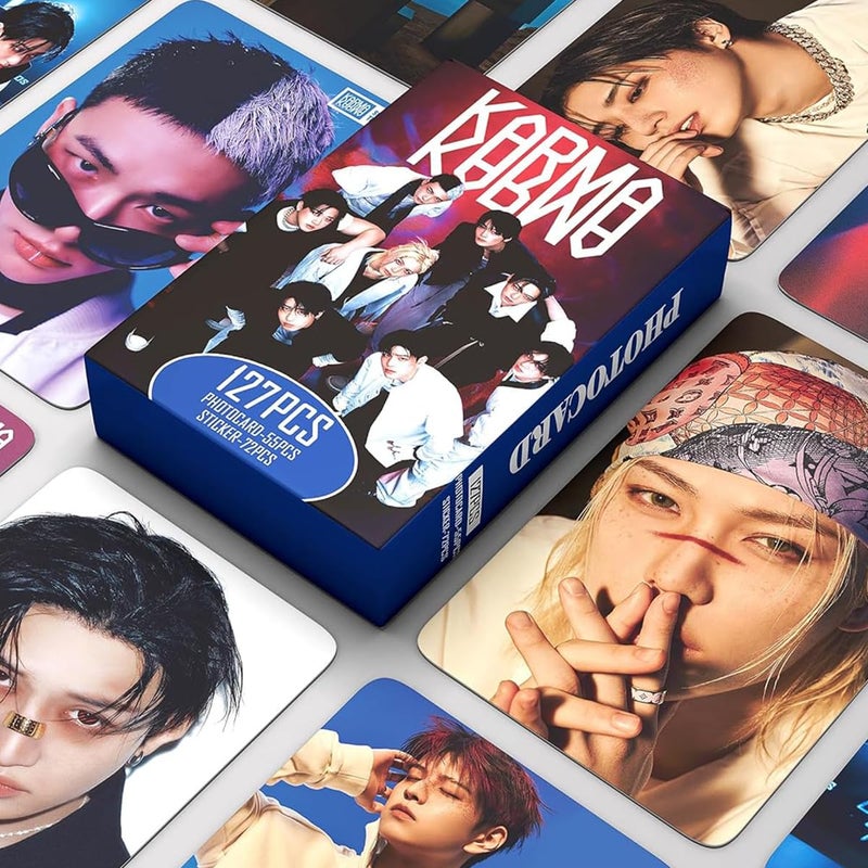 Fancyku ® 127Pcs Stray Kids Star Cards Collectible Photocards, Fashion HD K-Pop Idol Photo Portraits Cards Set, Gift for Fans & Collectors - Image 4