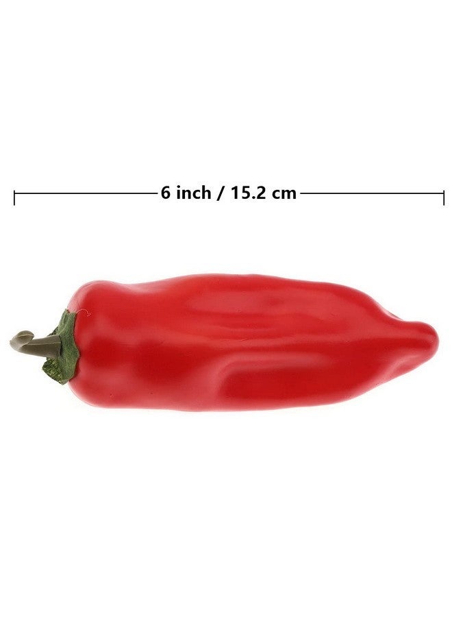 Gresorth 10pcs Artificial Lifelike Chili Fake Pepper Vegetable Decoration Home Kitchen Food Toy Photography Props - Image 4