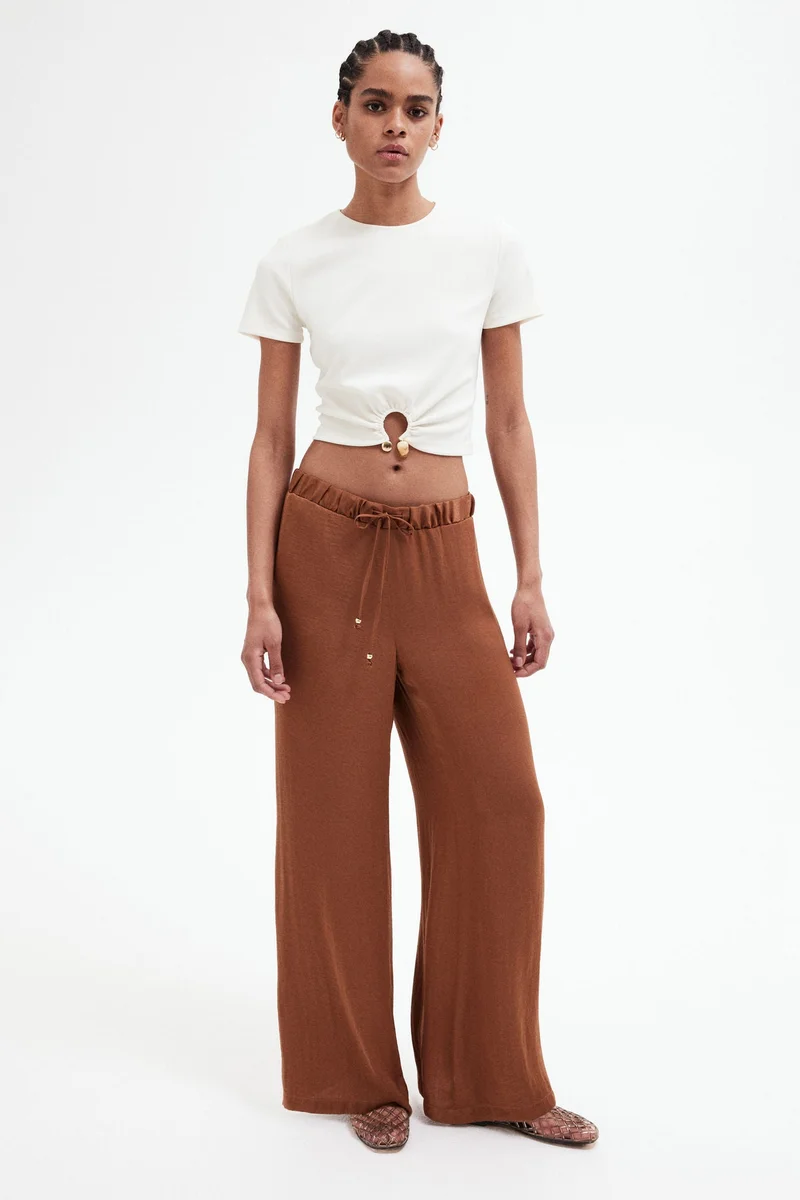 H&M Wide drawstring trousers
