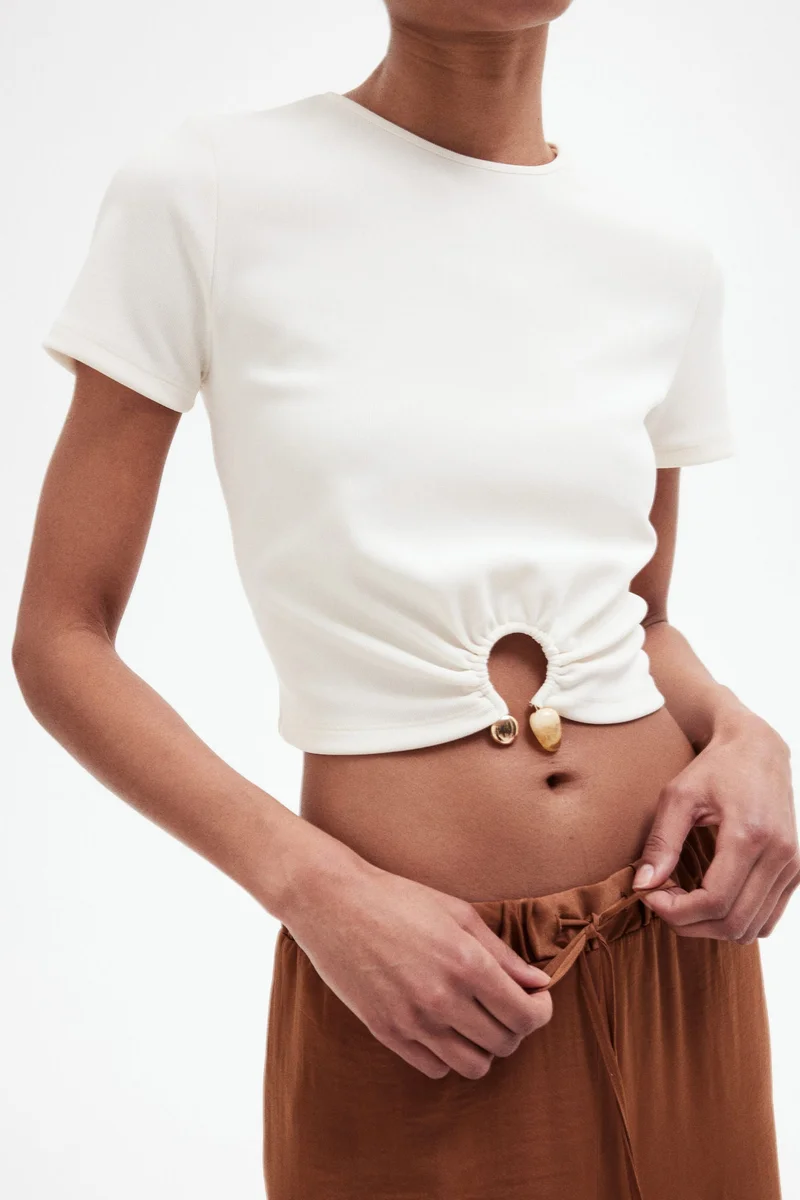 H&M Wide drawstring trousers