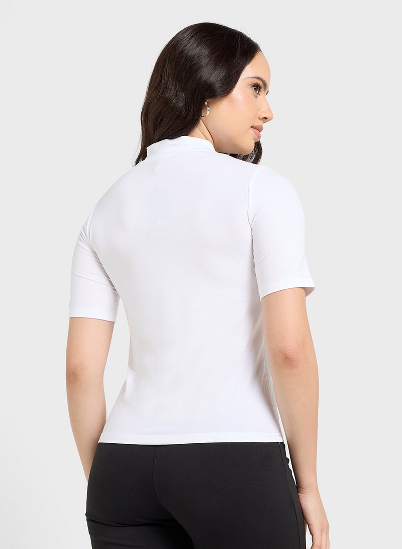 جينجر بيسيكس تيشيرت بياقة عالية - Image 2