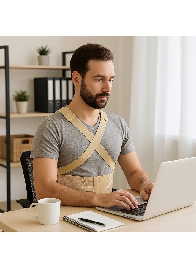 Fstyle Medical Back and Shoulder Correction Belt Spine Support Corset Lightweight and Comfortable with Adjustable Straps Suitable for Men and Women - Image 5