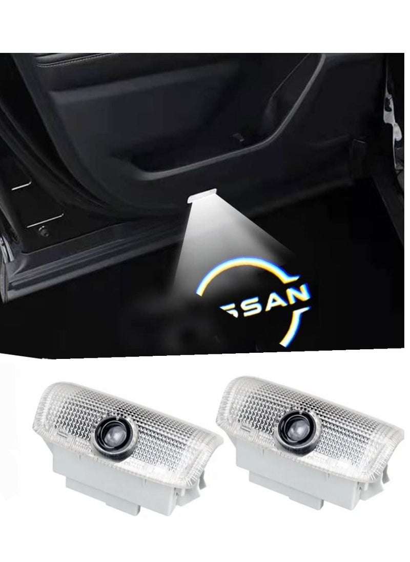 RAYMOS Nissan Patrol Y62 Door Logo Light New Nissan Emblem Bright Glass Lens Nissan Welcome Projector Light Super Bright  - Image 1
